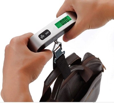 Digital Luggage Scale Hand Held Checked Airport Baggage Bag Carry On LCD  110 lb.
